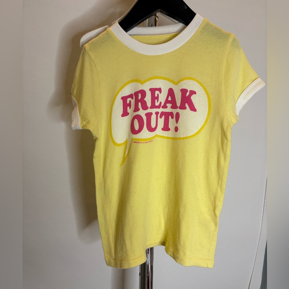Rowdy Sprout “Freak Out!” Retro Graphic Tee Size 8